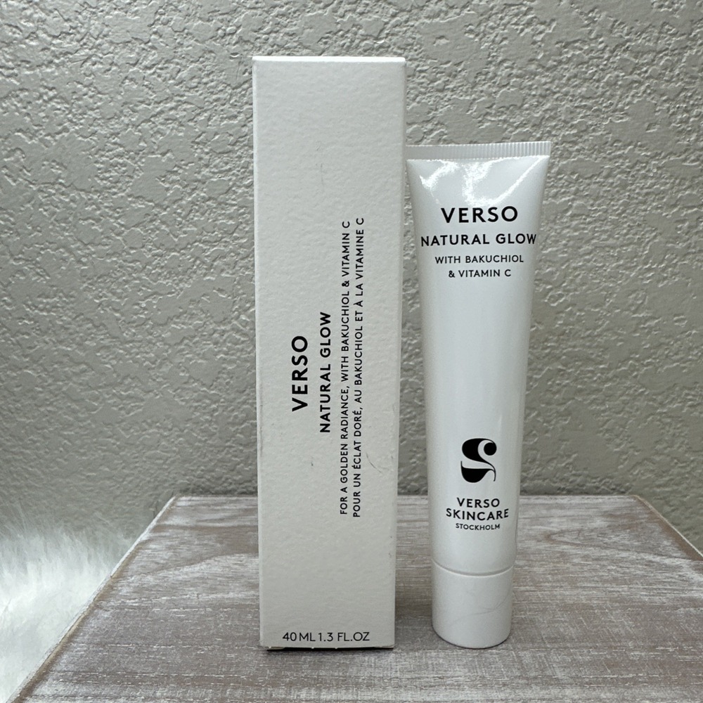 $27 🌙‎ VERSO NATURAL GLOW WITH BAKUCHIOL & VITAMIN C FULL SIZE SEALED
